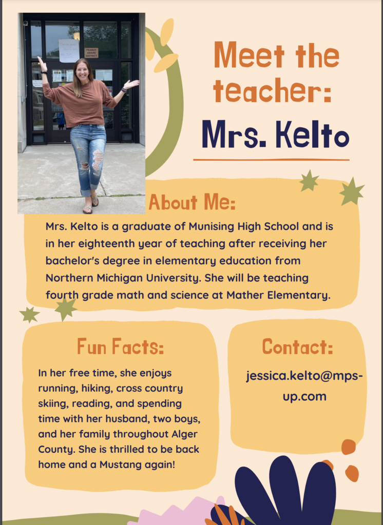 New Staff Spotlight - Mrs. Kelto!