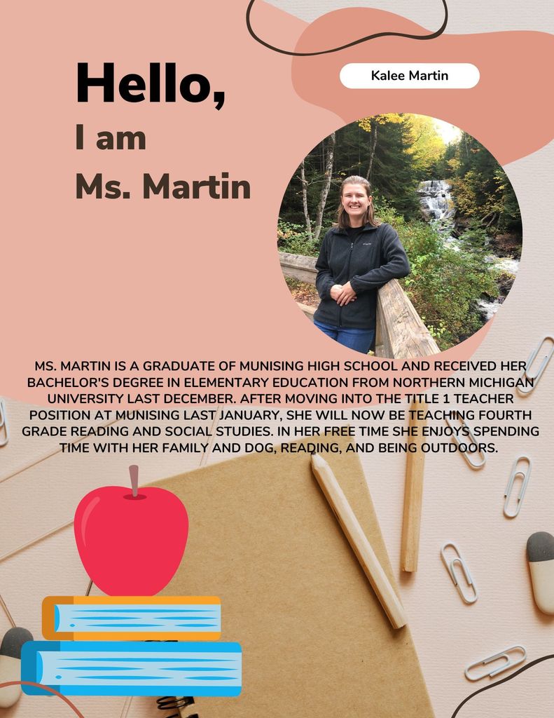 New Staff Spotlight - Ms. Martin!